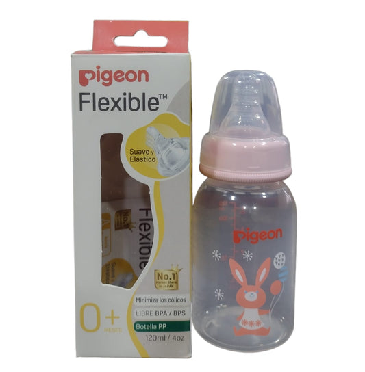 Copia de Biberón Boca estándar 120ml Decorado Conejo Rosado