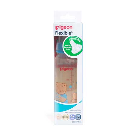 BIBERON BOCA ESTANDAR 240ML DECORADO OSITO AZUL