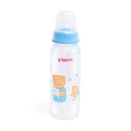BIBERON BOCA ESTANDAR 240ML DECORADO OSITO AZUL