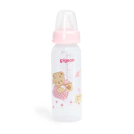 BIBERON BOCA ESTANDAR 240ML DECORADO OSITO ROSADO