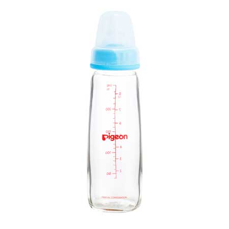 BIBERON BOCA ESTANDAR DE VIDRIO 240ML AZUL