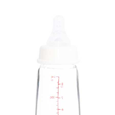 BIBERON BOCA ESTANDAR DE VIDRIO 240ML BLANCO