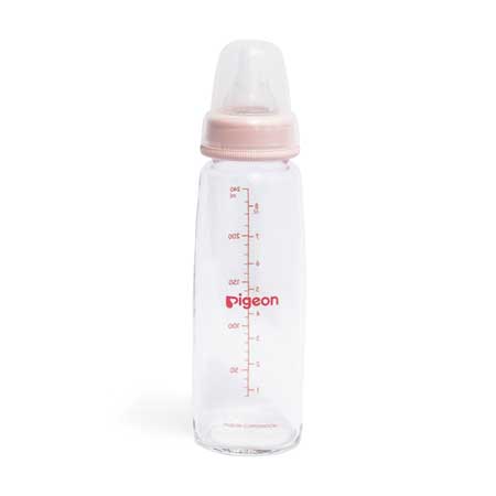 BIBERON BOCA ESTANDAR DE VIDRIO 240ML ROSADO