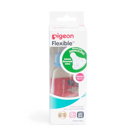 BIBERON BOCA ESTANDAR DE VIDRIO 120ML AZUL