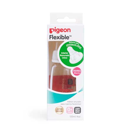 BIBERON BOCA ESTANDAR DE VIDRIO 120ML BLANCO