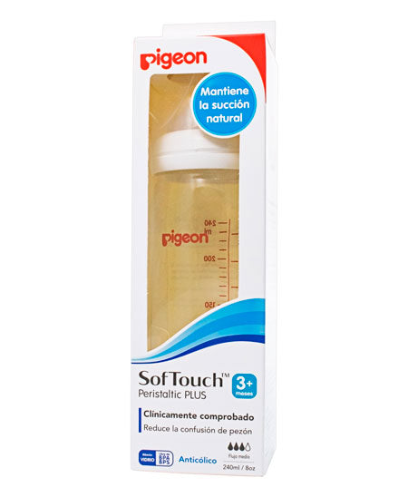 BIBERON BOCA ANCHA 240ML BLANCO