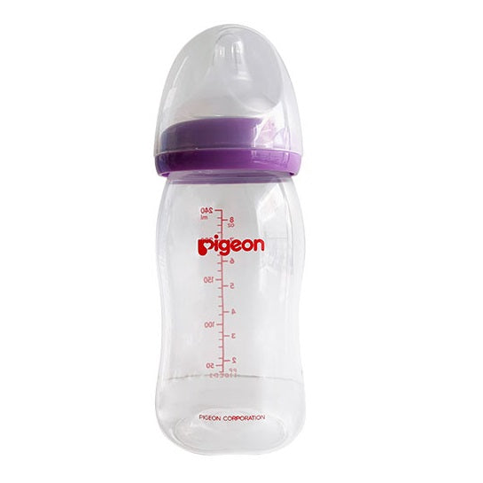 BIBERON BOCA ANCHA 240ML MORADO