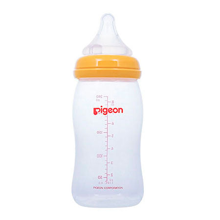 BIBERON BOCA ANCHA 240ML AMARILLO