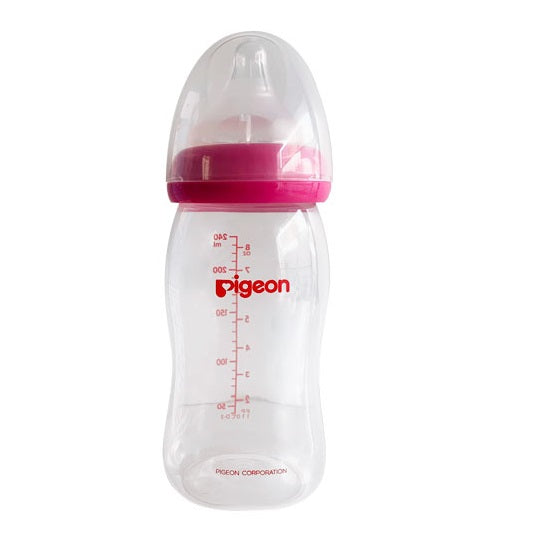 BIBERON BOCA ANCHA 240ML FUCSIA
