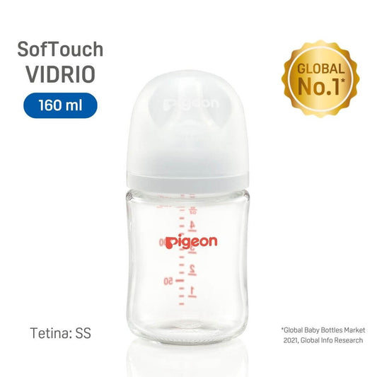 Biberón Softouch Vidrio 160 ml Blanco