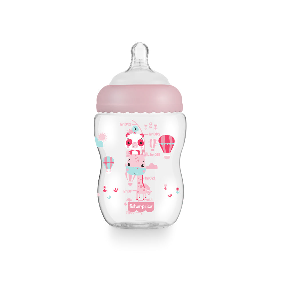 Biberón First Moment Rosa 270 ml Fisher Price