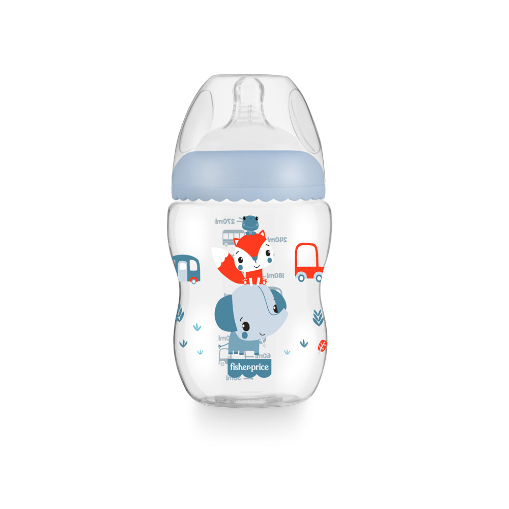 Biberón First Moment Azul 270 ml Fisher Price