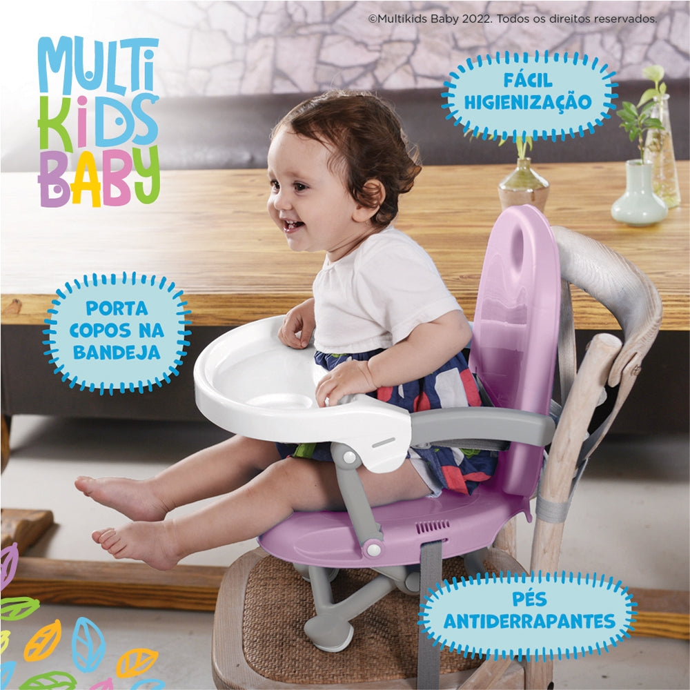 Asiento Elevado para Comida Rosa Multikids Baby