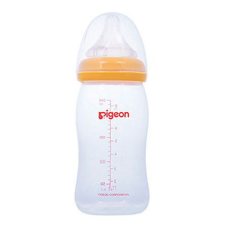 BIBERON BOCA ANCHA 240ML AMARILLO