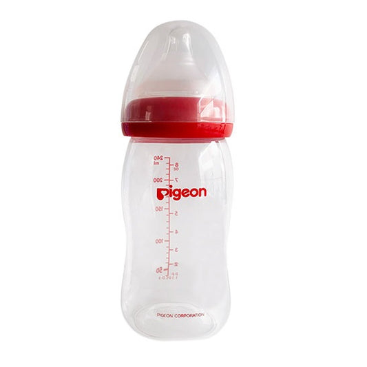 BIBERON BOCA ANCHA 240ML ROJO